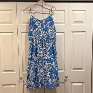 Vineyard Vines Blue and White Floral Dress
